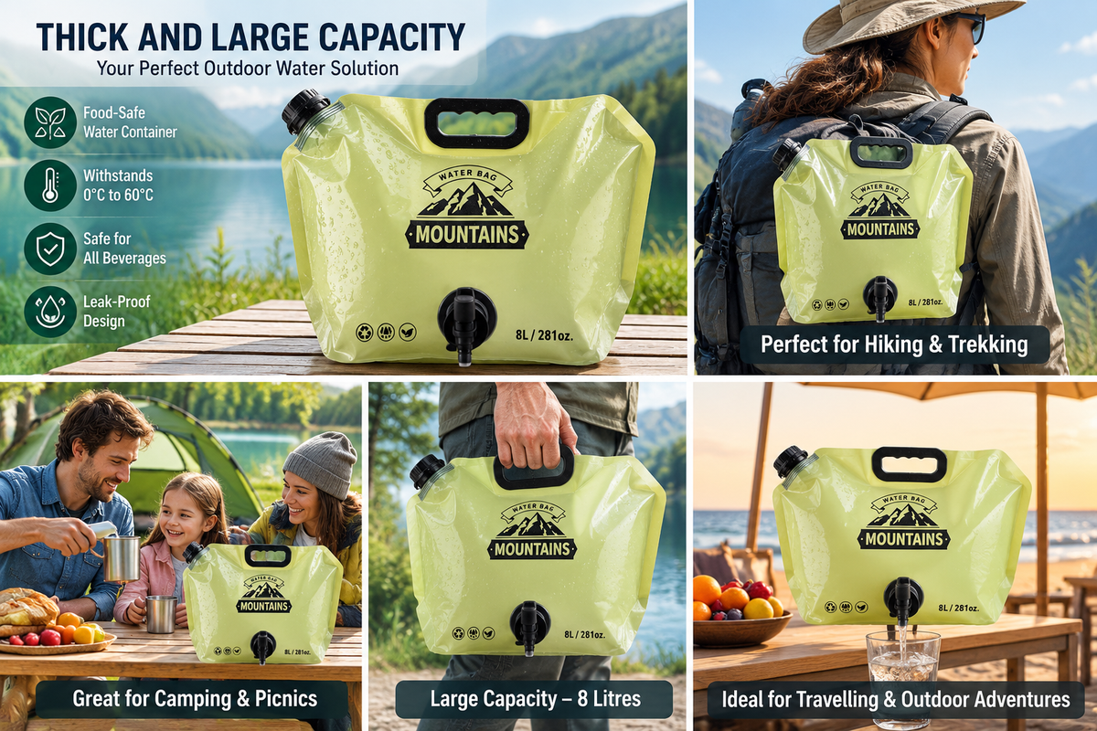 Traveling Water Carrier Bag | Collapsible Water Bag (Single)
