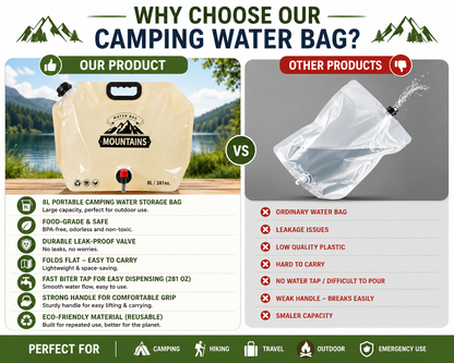 Traveling Water Carrier Bag | Collapsible Water Bag (Single)