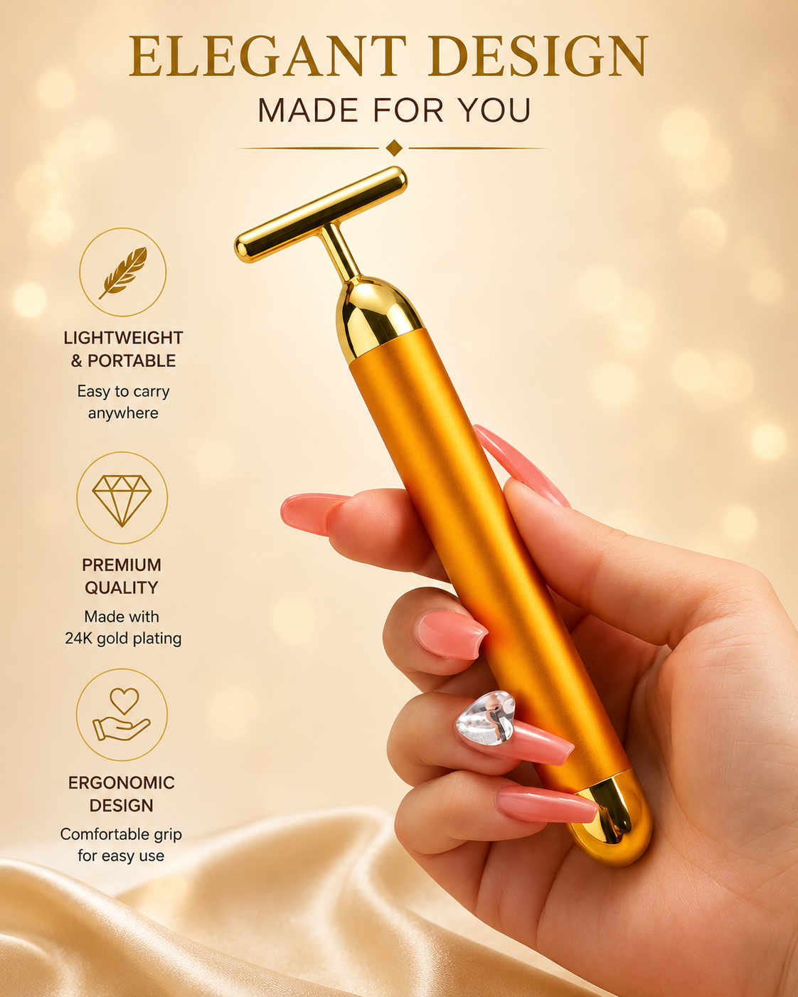 Anti-Aging 24K Gold Facial Massager