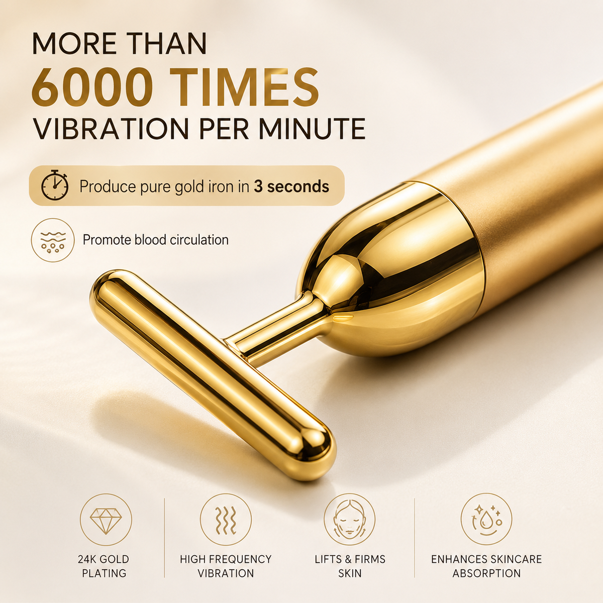 Anti-Aging 24K Gold Facial Massager